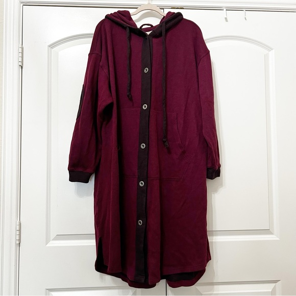 NWT Free People Tomorrows Long Hoodie Sweatshirt Cardigan - Picture 2 of 4